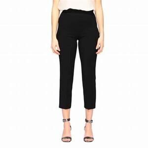 Pinko Bea Black Crepe Ankle Trouser Pants Size XS
